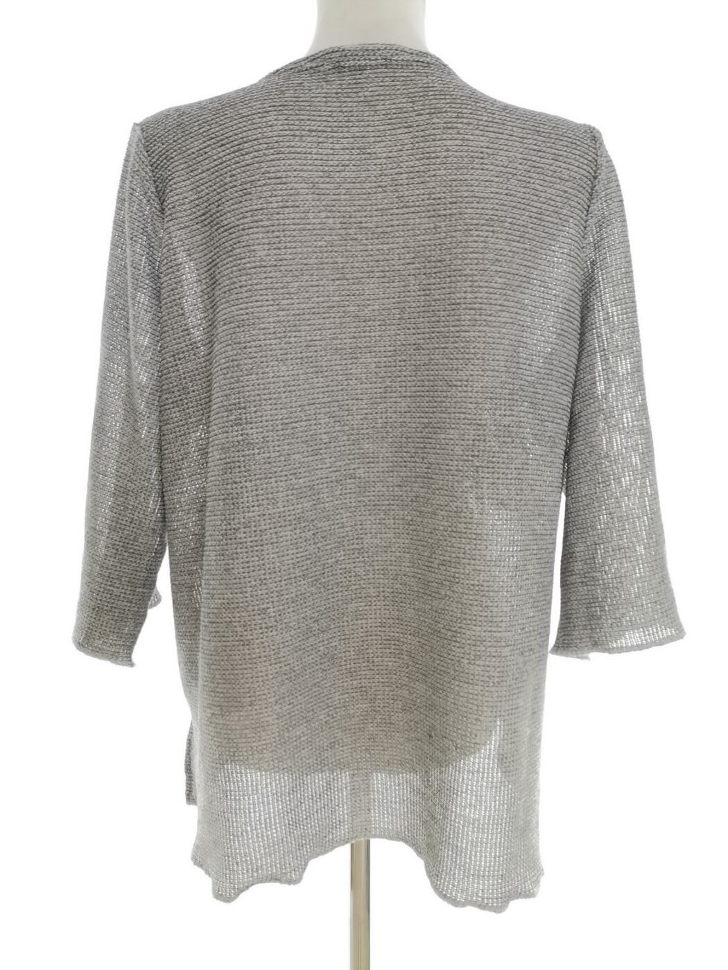 NEW YORK Rozmiar XXXL Kolor Szary Crew Neck Bluzka Rękaw 3/4 Materiał Bawełna