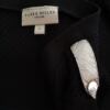 Karen MILLEN Rozmiar 2 (38) Kolor Czarny W serek Bluzka Popover Guziki Rękaw 3/4 Materiał Wiskoza