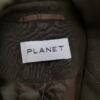 Planet Rozmiar 12 (40) Kolor Khaki Płaszcz Długi rękaw