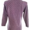 John Lewis Rozmiar 10 (38) Kolor Fioletowy Grochy Crew Neck Bluzka Zapinana Rękaw 3/4 Materiał Bawełna 100%