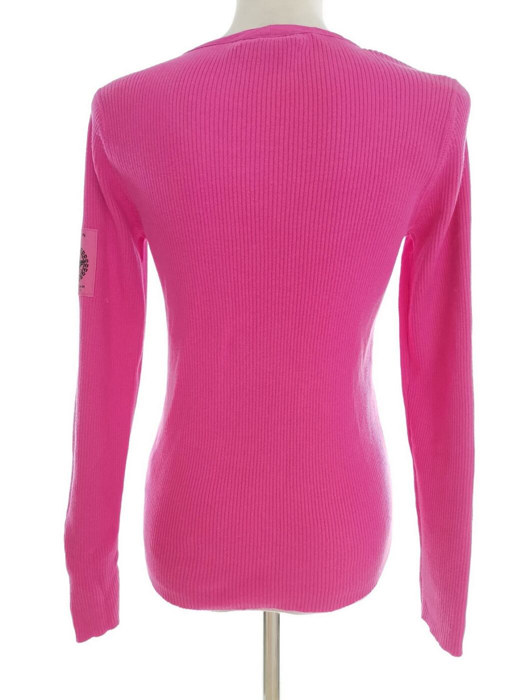 Lauren Company Rozmiar S Kolor Różowy Crew Neck Sweter Długi rękaw Materiał Bawełna 100%