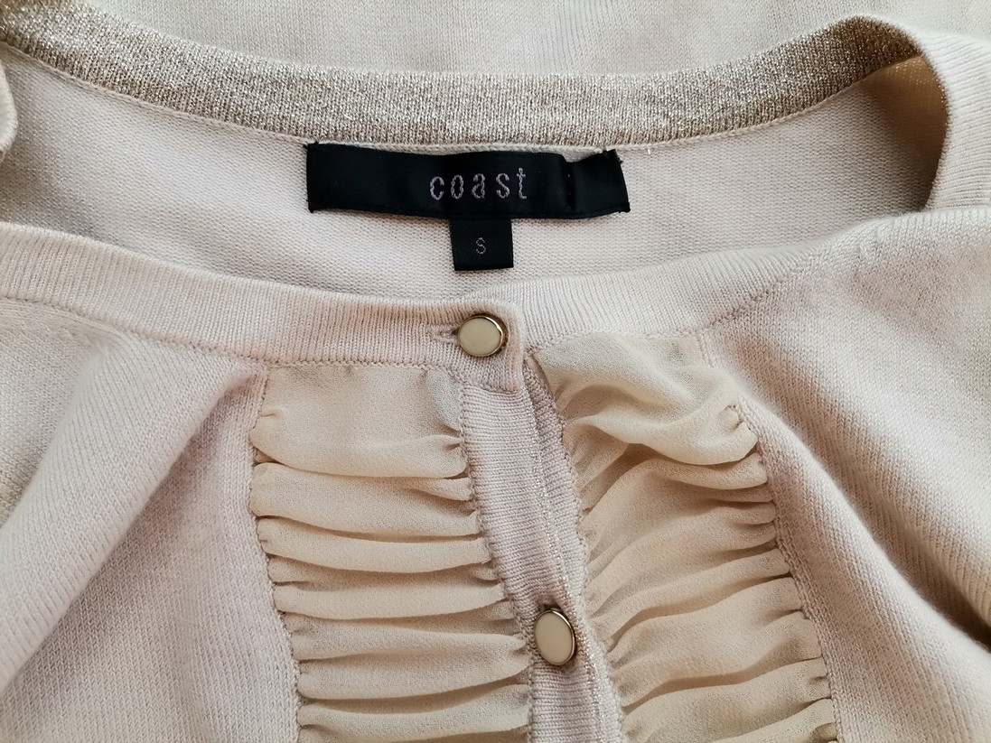 IMG_20210719_142649.jpg Coast Rozmiar S Kolor Kremowy Crew Neck Bluzka Zapinana Długi rękaw Materiał Wiskoza