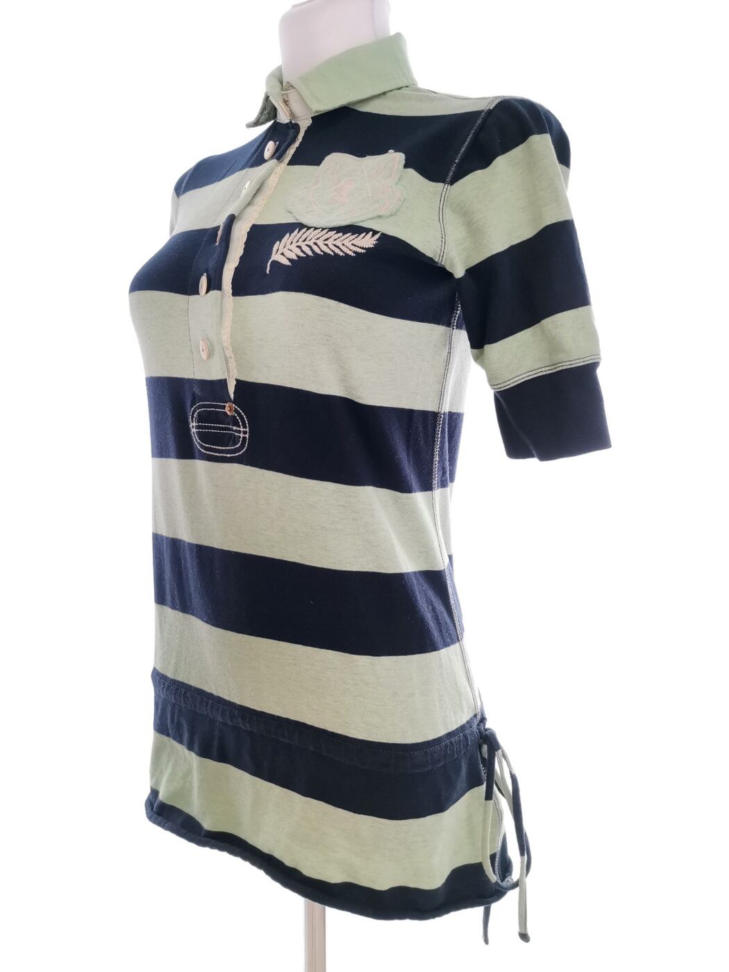 IMG_20210720_093410.jpg Polo Ralph Lauren Rozmiar S Kolor Zielony Pasy Kołnierz Koszulka Polo Krótki rękaw Materiał Bawełna 100%