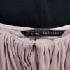 Zara Rozmiar XS Kolor Beżowy Okrągły dekolt Sukienka Ołówkowa Bezrękawnik Midi