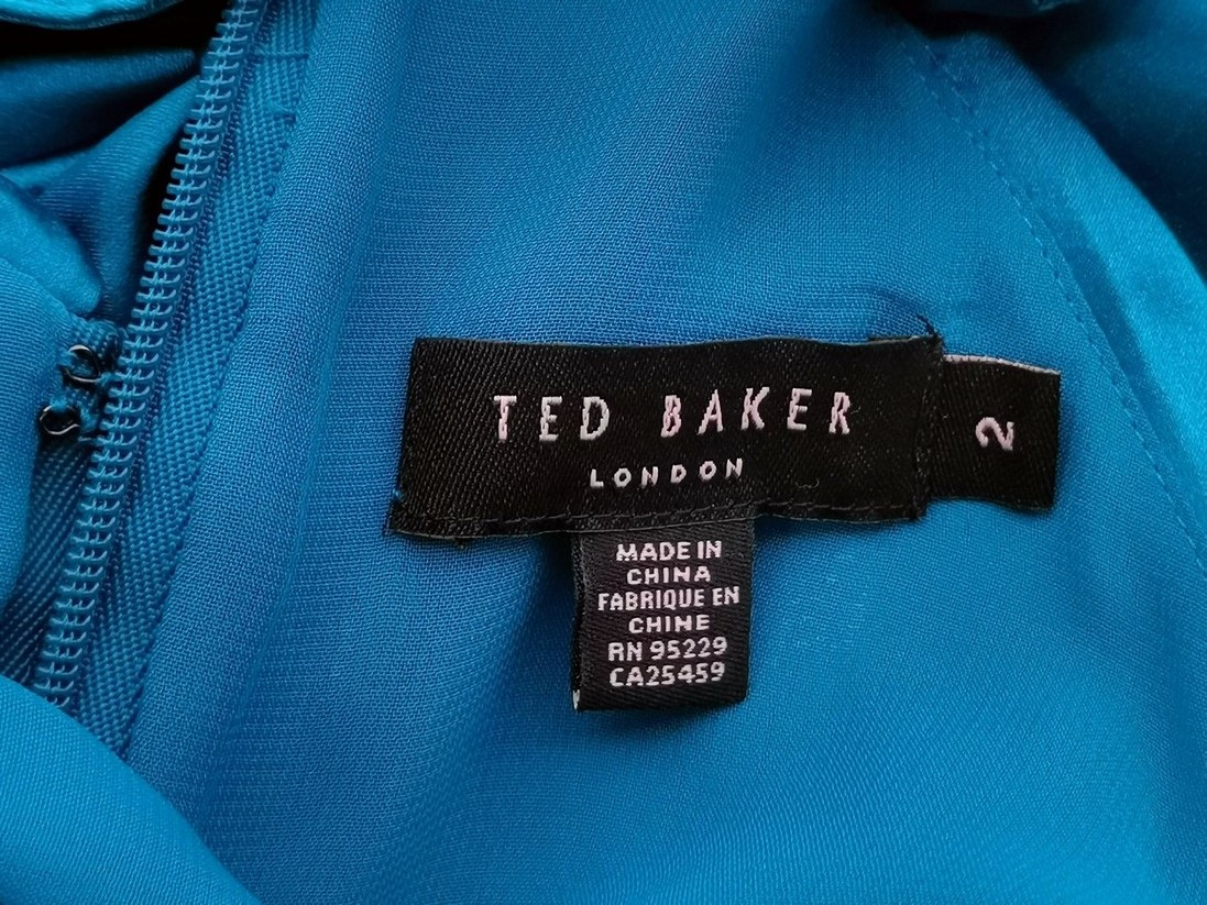 Ted Baker Rozmiar 2 (38) Kolor Niebieski Odkryte Ramiona Suknia Balowa Sukienka Wieczorowa Krótki rękaw Do Kolan Materiał Jedwab 100% Ted Baker Rozmiar 2 (38) Kolor Niebieski Odkryte Ramiona Suknia Balowa Sukienka Wieczorowa Krótki rękaw Do Kolan Materiał Jedwab 100%