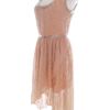 Miss selfridge Rozmiar 8 (36) Kolor Pudrowy Okrągły dekolt Sukienka Sheath Bezrękawnik Hi-Low