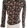 Gudrun Sjödén Rozmiar M Kolor Czarny Crew Neck Bluzka Popover Guziki Długi rękaw Materiał Wiskoza
