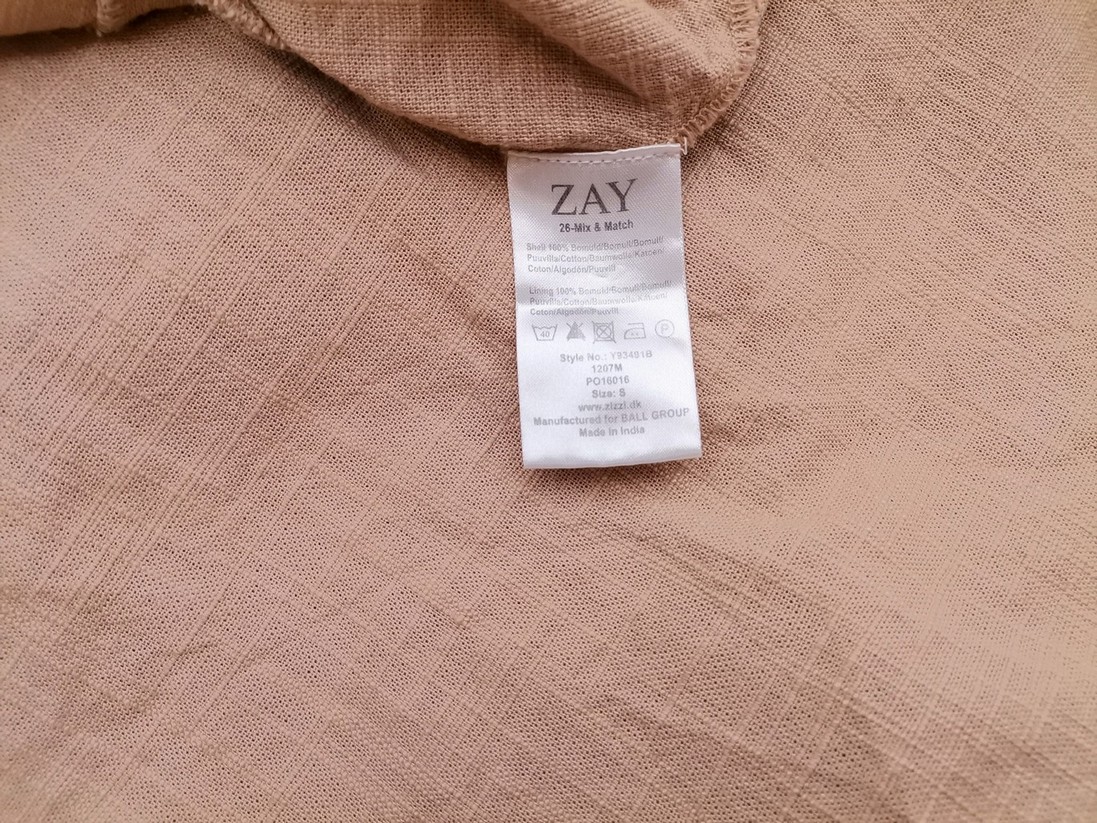 Zay Rozmiar M Kolor Beżowy W serek Sukienka A-Line Bezrękawnik Do Kolan Materiał Bawełna 100% Zay Rozmiar M Kolor Beżowy W serek Sukienka A-Line Bezrękawnik Do Kolan Materiał Bawełna 100%