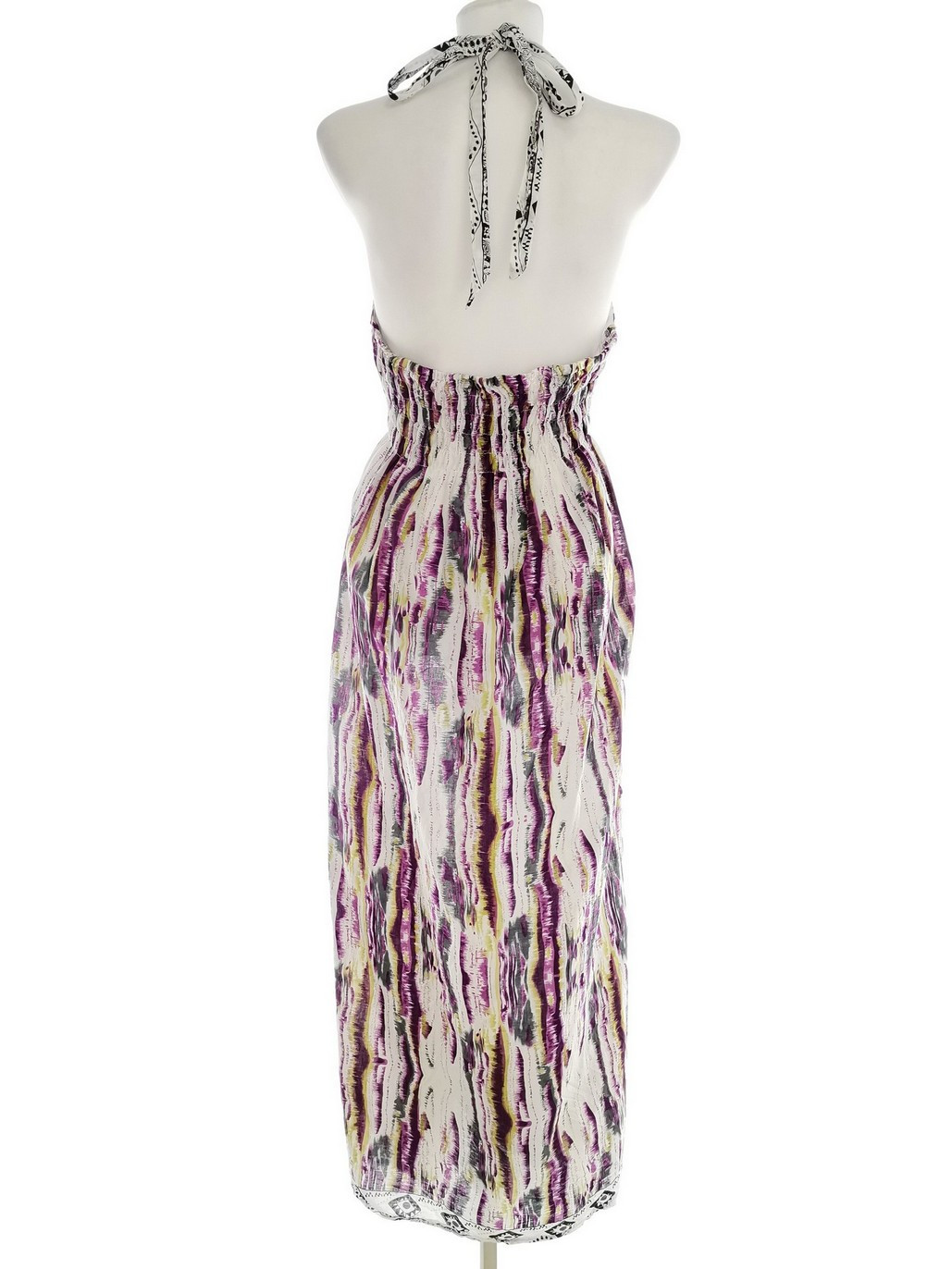 Rozmiar 34/36 Kolor Fioletowy Halter Sukienka Maxi Bezrękawnik Długa Rozmiar 34/36 Kolor Fioletowy Halter Sukienka Maxi Bezrękawnik Długa