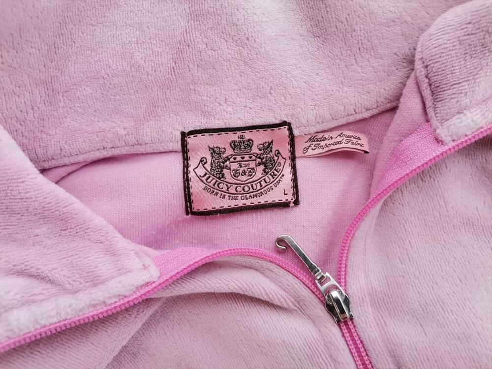 Juicy couture Rozmiar L Kolor Różowy Bluza na suwak Długi rękaw Materiał Bawełna Juicy couture Rozmiar L Kolor Różowy Bluza na suwak Długi rękaw Materiał Bawełna