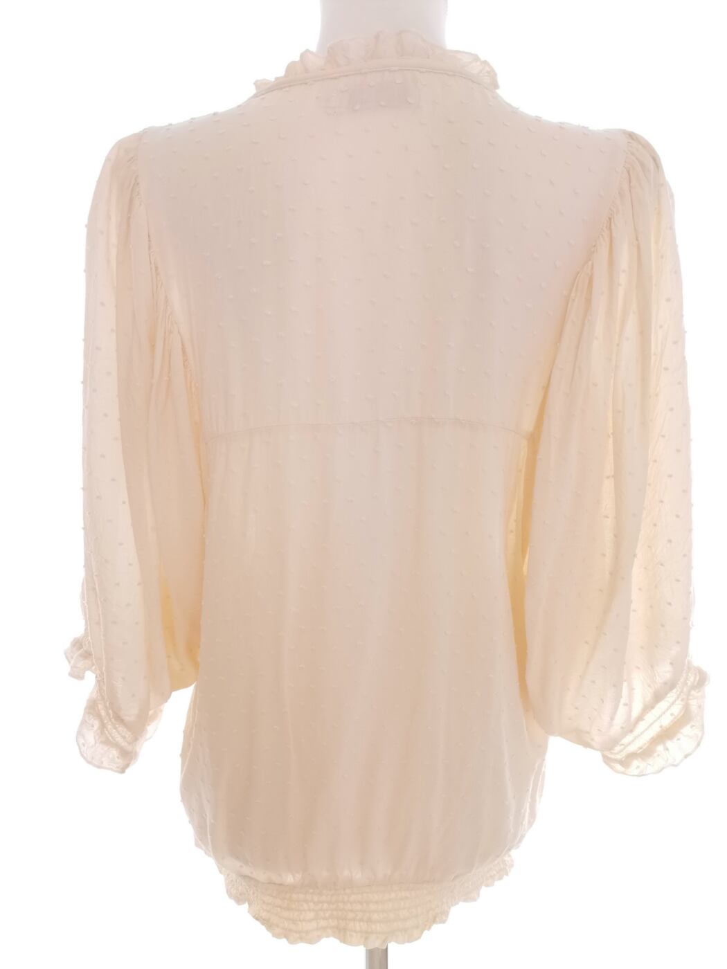 IMG_20210726_114823.jpg Cream Rozmiar 38 Kolor Kremowy Keyhole Crew Neck Bluzka Rękaw 3/4 Materiał Wiskoza 100%