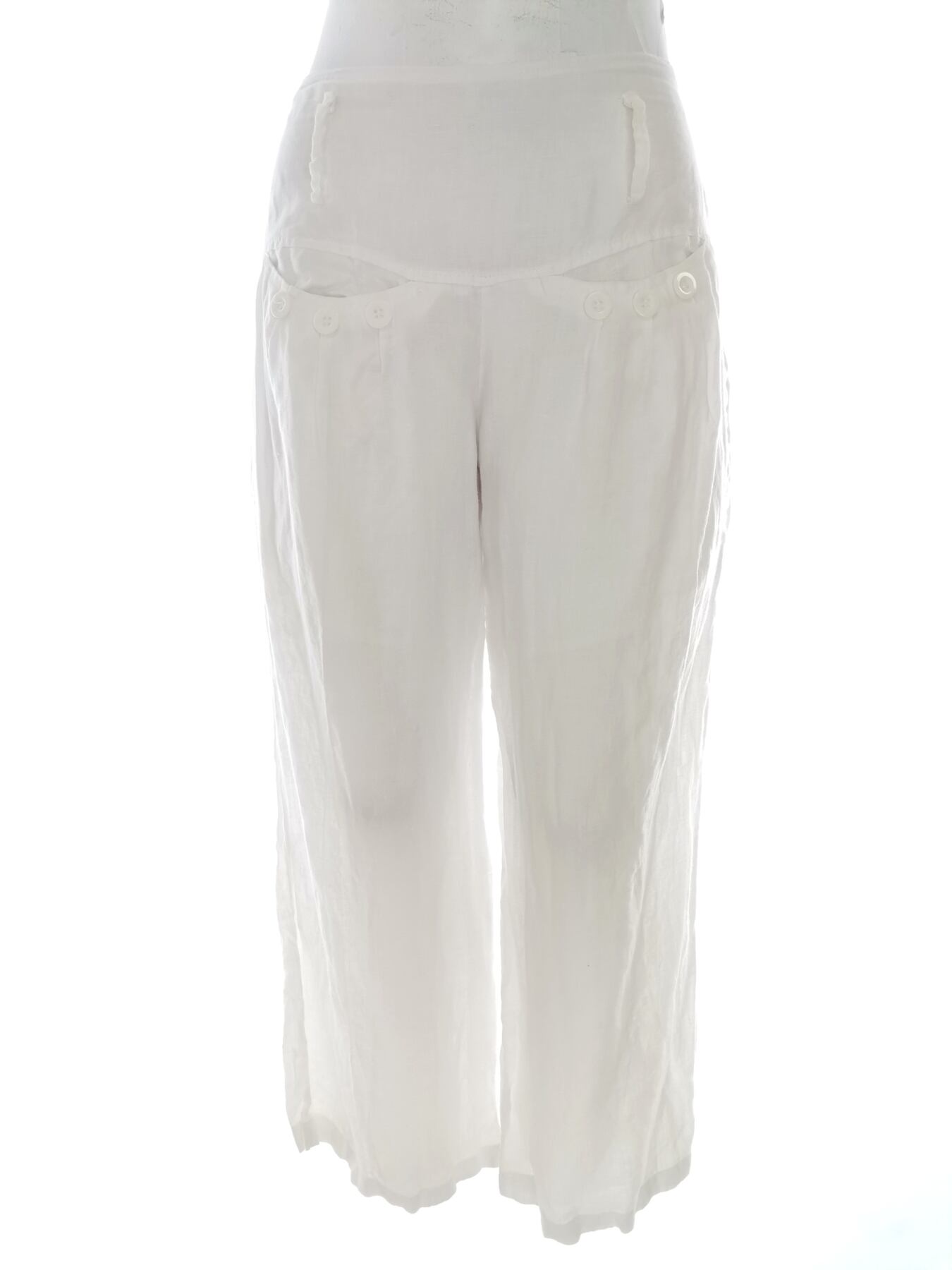 New Collection Rozmiar 34/36 Kolor Biały Spodnie Casual