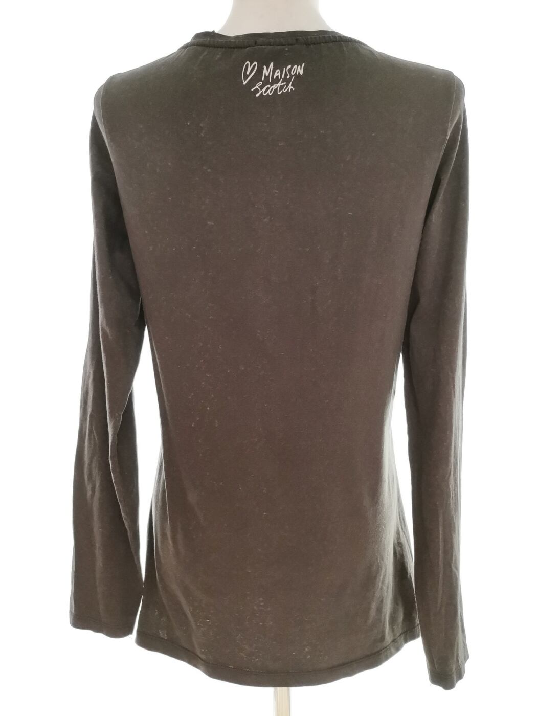 IMG_20210729_094431.jpg Maison scotch Rozmiar 2 (38) Kolor Szary Okrągły dekolt Bluzka Długi rękaw Materiał Bawełna 100%