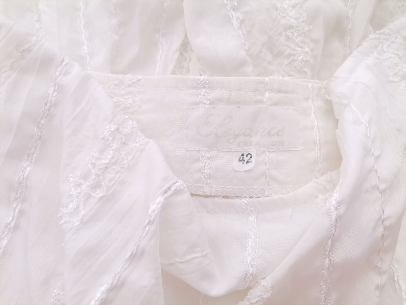 Elegance Rozmiar 42 Kolor Biały Spódnica Rozkloszowana Midi
