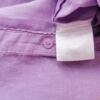Un Deux Trois 123 Rozmiar 42 Kolor Lawendowy Split Crew Neck Bluzka Zapinana Rękaw 3/4 Materiał Ramie