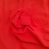 Vintage Rozmiar 42/44 Kolor Pomarańczowy Split Crew Neck Bluzka Popover Guziki Długi rękaw