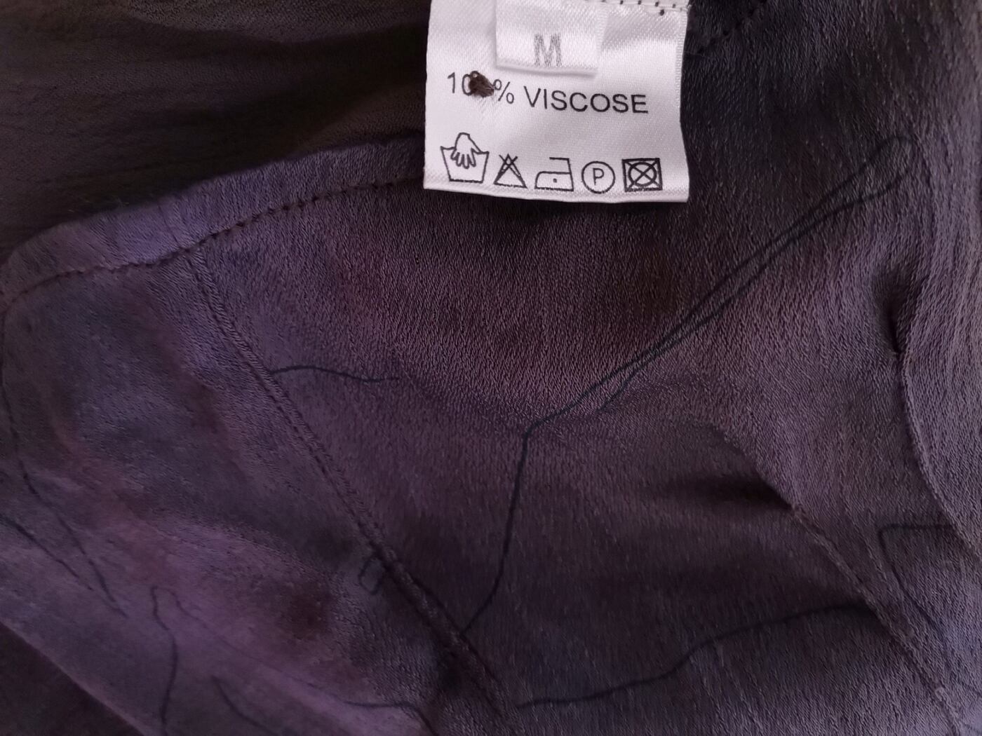 IMG_20210729_111437.jpg Mads Norgaard Copenhagen Rozmiar M Kolor Fioletowy W serek Bluzka Peplum Krótki rękaw Materiał Wiskoza 100%
