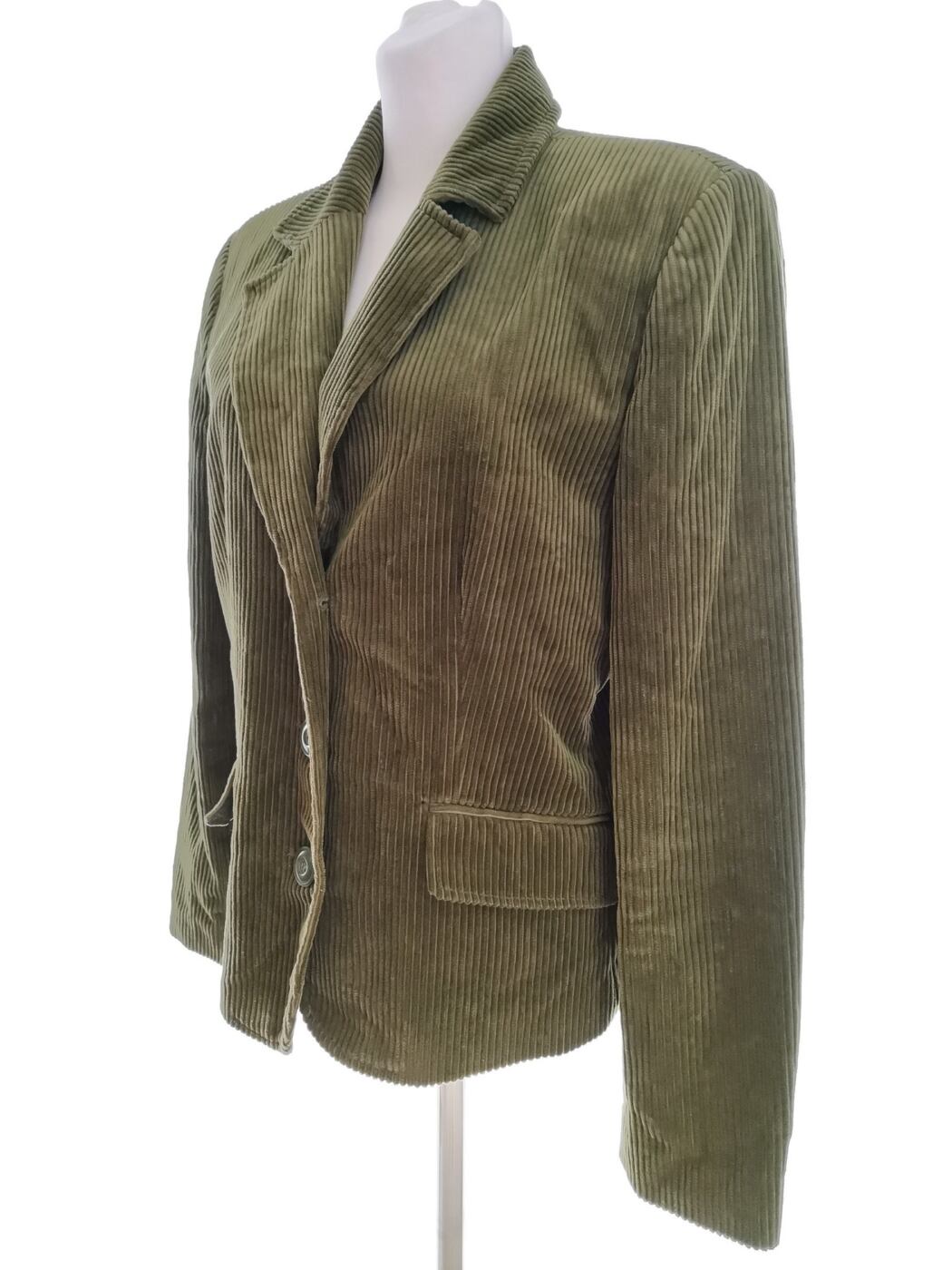 IMG_20210729_120259.jpg Dressbarn Rozmiar M Kolor Khaki Kołnierz Żakiet z zapięciem Długi rękaw Materiał Bawełna 100%