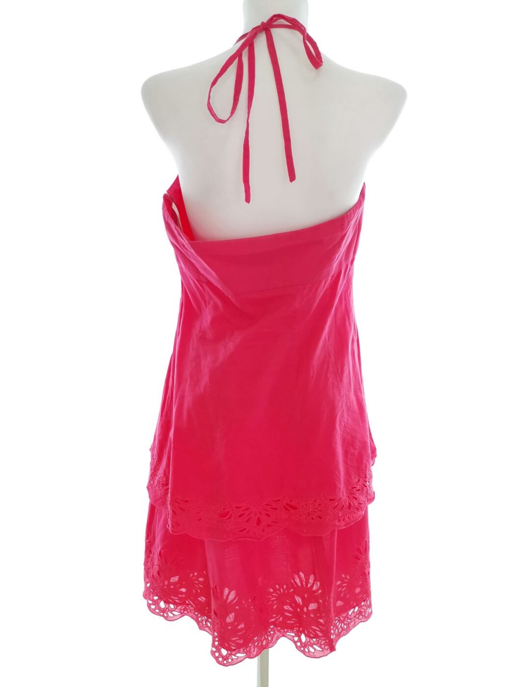 Karen MILLEN Rozmiar 14 (42) Kolor Różowy Halter Sukienka Slip Bezrękawnik Midi Materiał Bawełna 100% Karen MILLEN Rozmiar 14 (42) Kolor Różowy Halter Sukienka Slip Bezrękawnik Midi Materiał Bawełna 100%