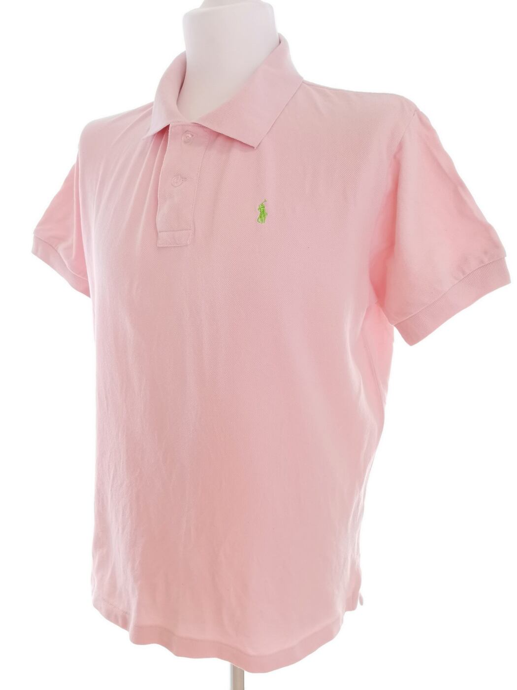 IMG_20210729_131632.jpg Polo Ralph Lauren Rozmiar XL Kolor Różowy Kołnierz Męska Koszula Polo Krótki rękaw Materiał Bawełna 100%