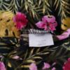 Risoe Rozmiar XL Kolor Zielony Pasy Split Crew Neck Bluzka Popover Guziki Rękaw 3/4