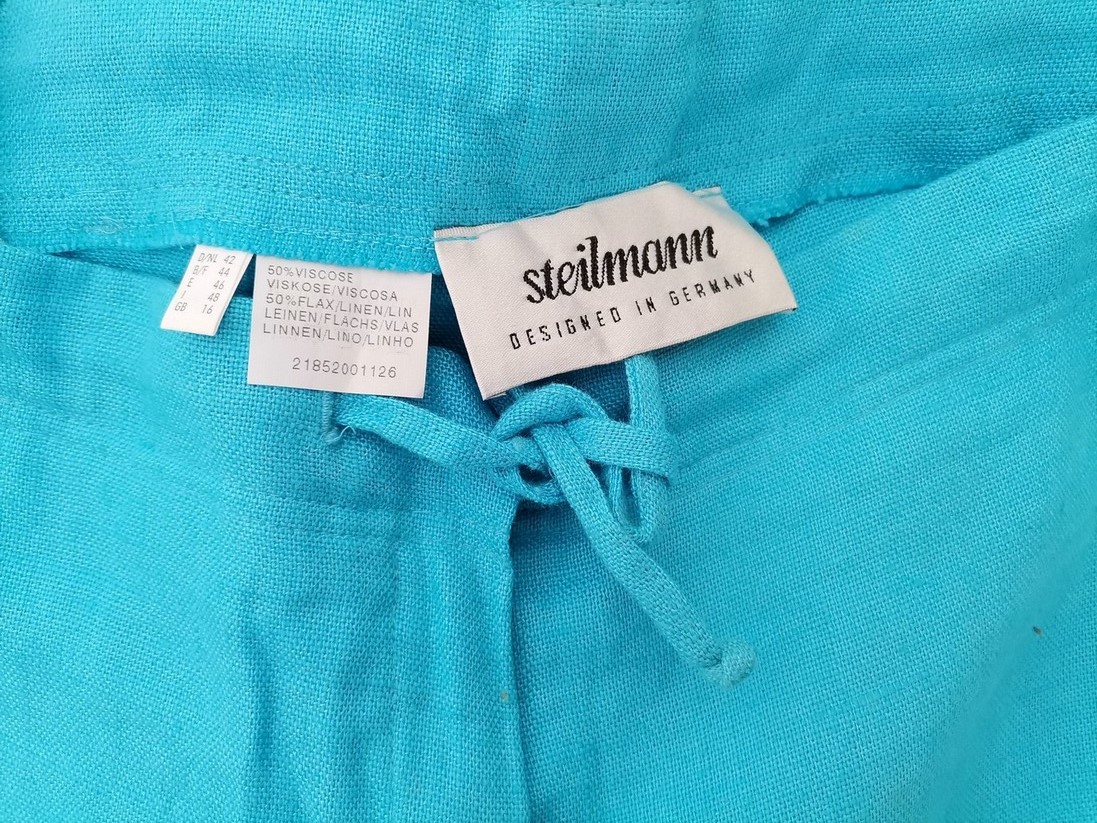 IMG_20210803_122450.jpg Steilmann Rozmiar 42 Kolor Niebieski Spodnie Casual Materiał Wiskoza