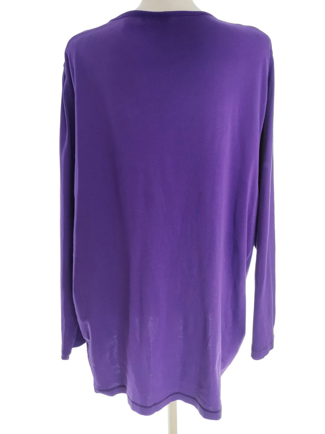 Signature Rozmiar 4XL Kolor Fioletowy Okrągły dekolt Tunika Bluzka Długi rękaw Materiał Bawełna 100% Signature Rozmiar 4XL Kolor Fioletowy Okrągły dekolt Tunika Bluzka Długi rękaw Materiał Bawełna 100%