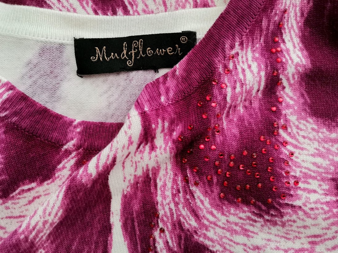 IMG_20210804_112133.jpg Mudflower Rozmiar S/M Kolor Fioletowy Crew Neck Bluzka Długi rękaw Materiał Wiskoza