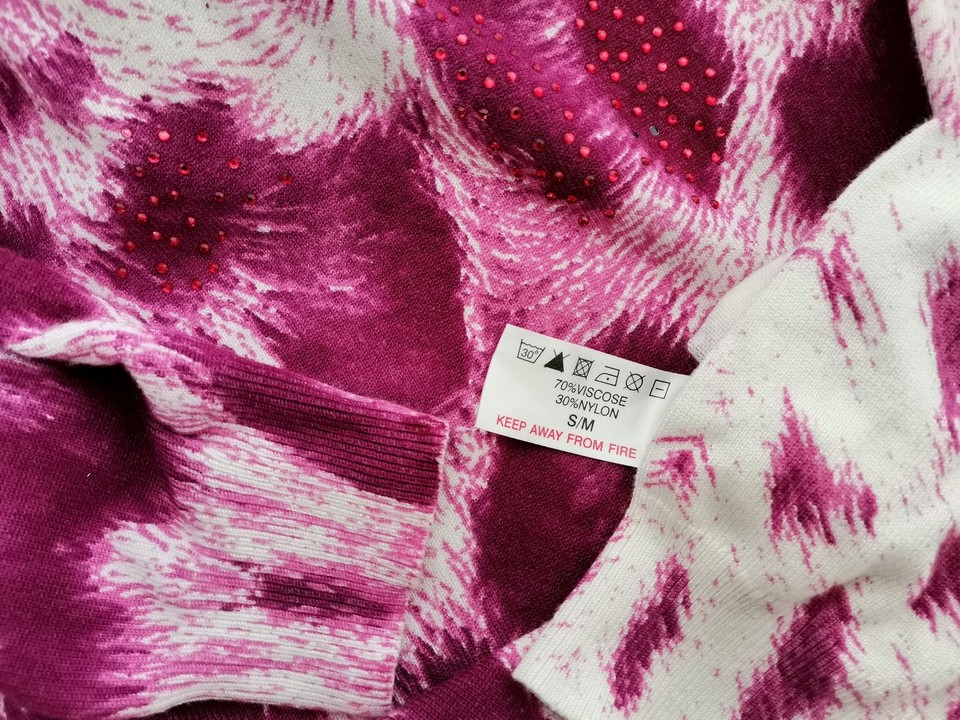 IMG_20210804_112149.jpg Mudflower Rozmiar S/M Kolor Fioletowy Crew Neck Bluzka Długi rękaw Materiał Wiskoza