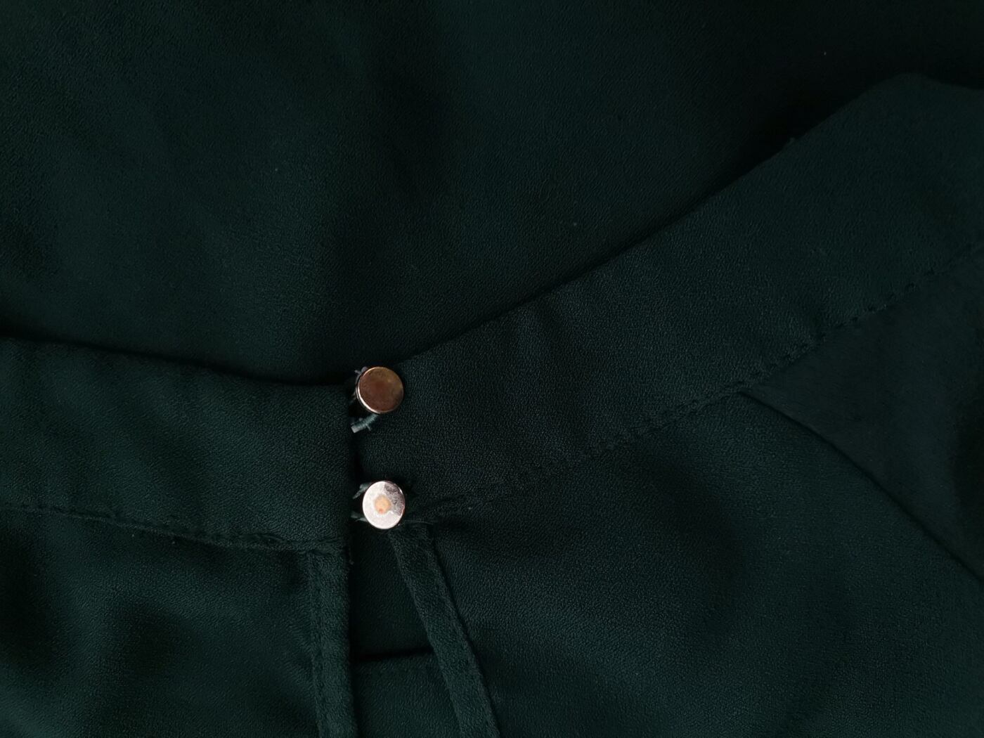 River island Rozmiar 14 (40) Kolor Szmaragdowy Okrągły dekolt Bluzka Rękaw 3/4