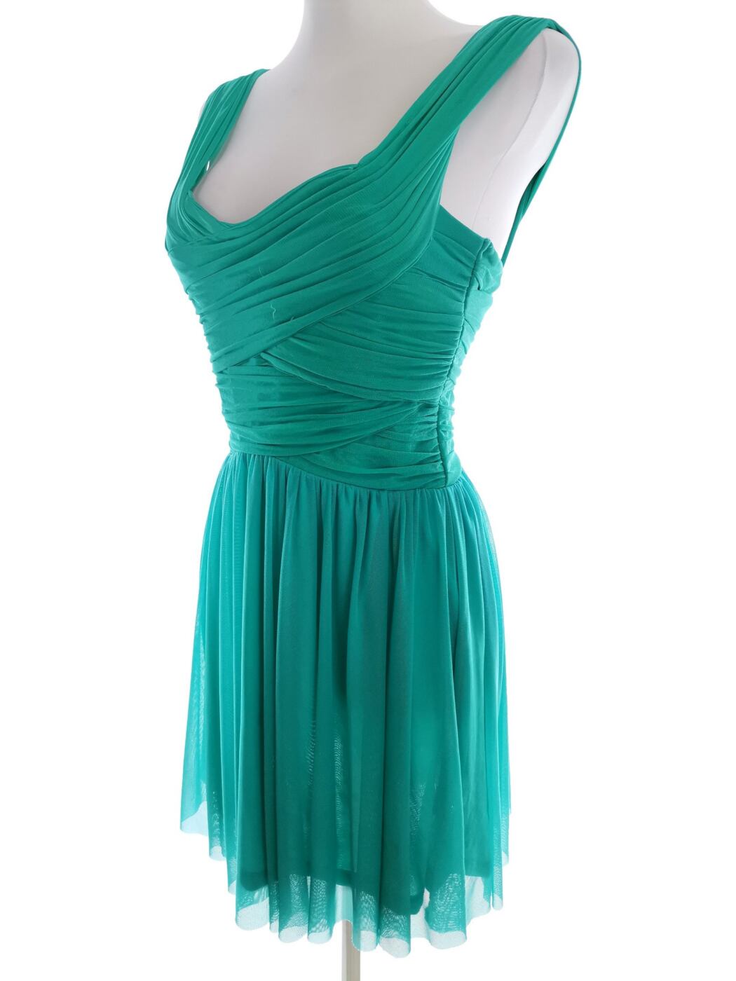 Topshop Rozmiar 8 (36) Kolor Niebieski Dekolt Serce Sukienka Bodycon Bezrękawnik Krótka Topshop Rozmiar 8 (36) Kolor Niebieski Dekolt Serce Sukienka Bodycon Bezrękawnik Krótka