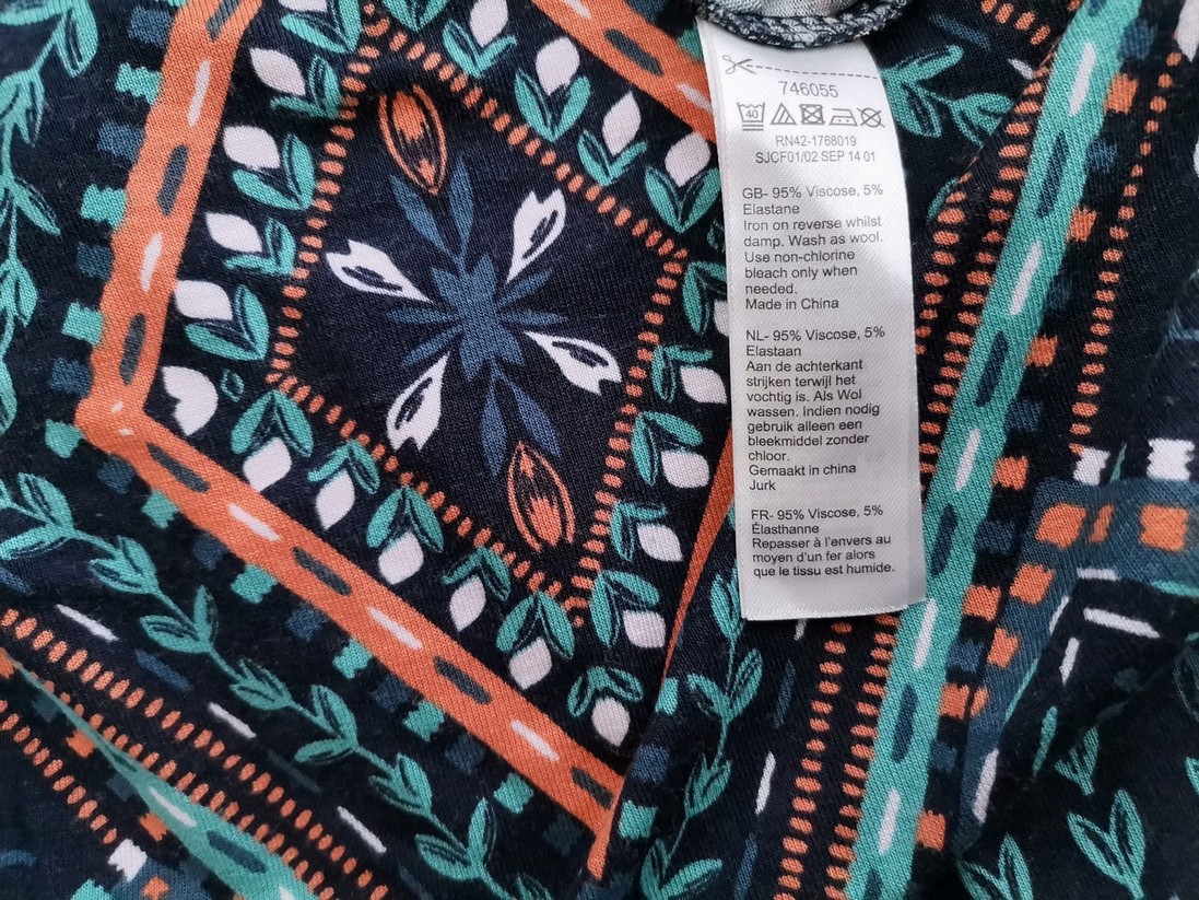 Monsoon Rozmiar 8 (36) Kolor Granatowy W serek Sukienka Sheath Długi rękaw Midi Materiał Wiskoza Monsoon Rozmiar 8 (36) Kolor Granatowy W serek Sukienka Sheath Długi rękaw Midi Materiał Wiskoza