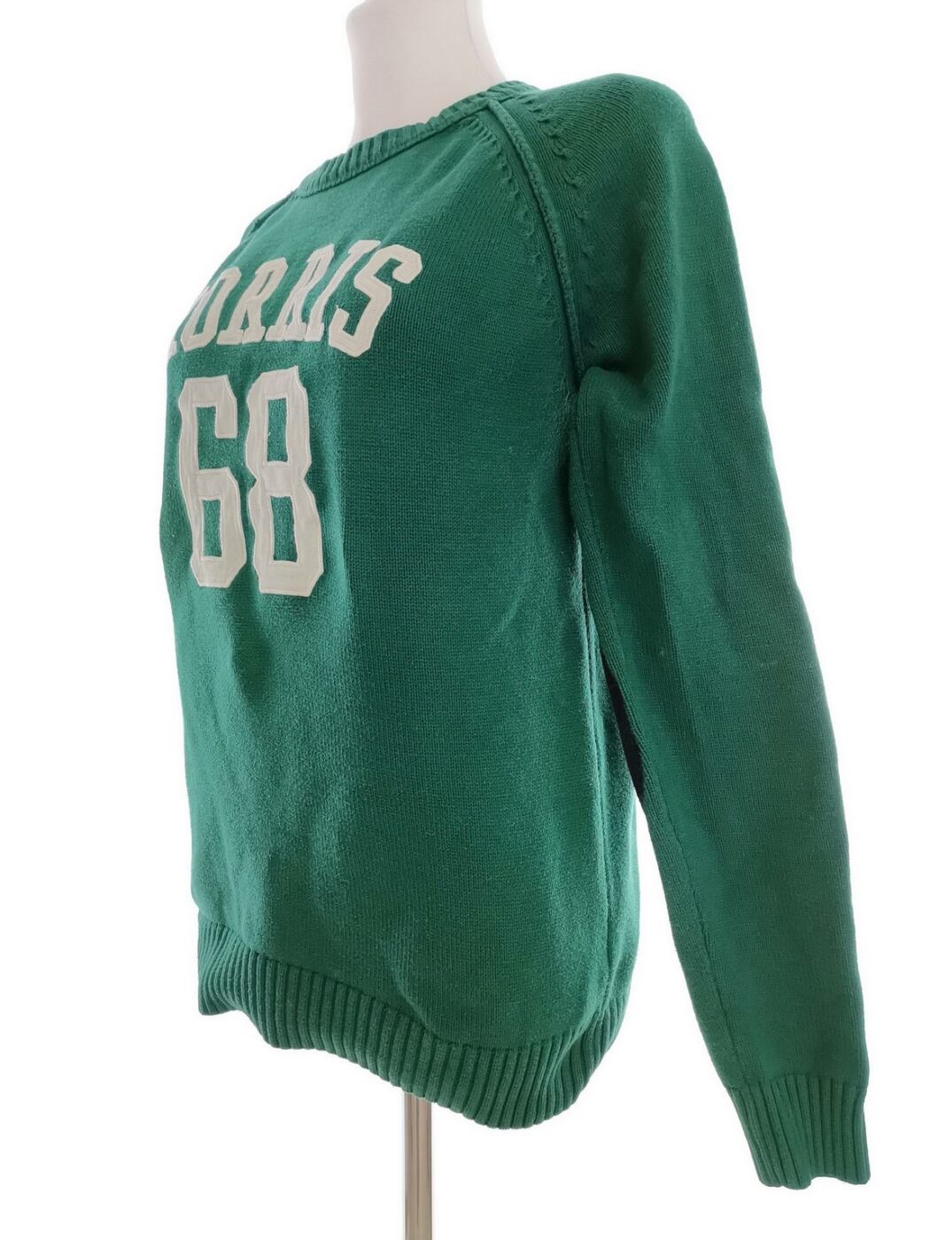 IMG_20210806_111052.jpg Morris Rozmiar S Kolor Zielony Crew Neck Sweter Długi rękaw Materiał Bawełna 100% Cienka dzianina