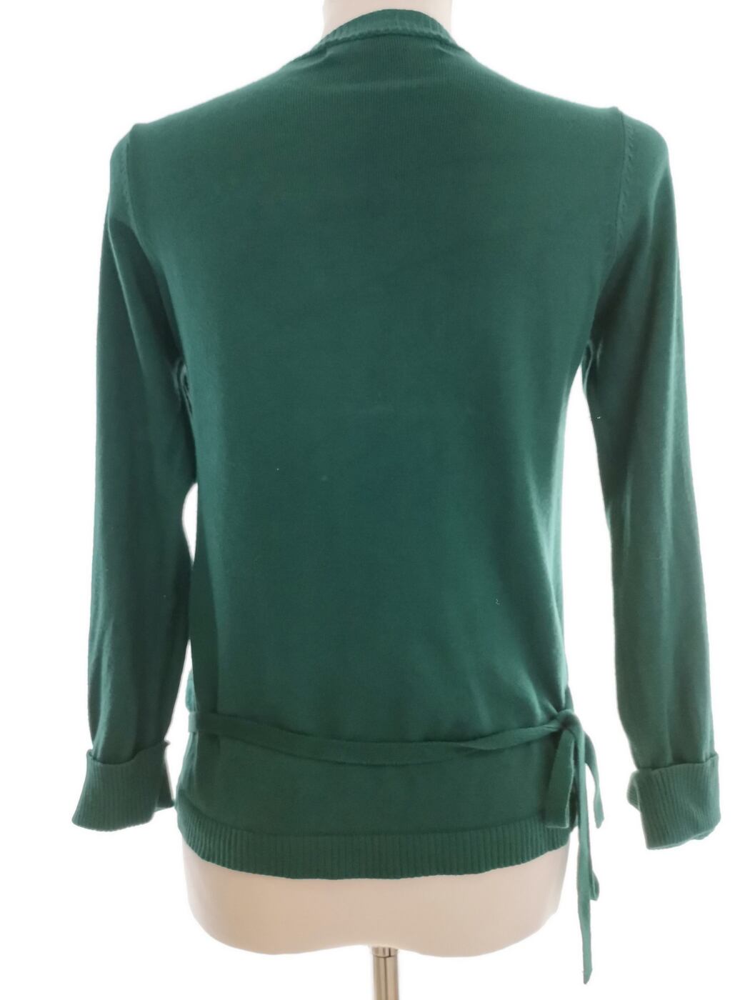 IMG_20210806_124149.jpg Zara Rozmiar M Kolor Szmaragdowy W serek Sweter Długi rękaw Materiał Rayon