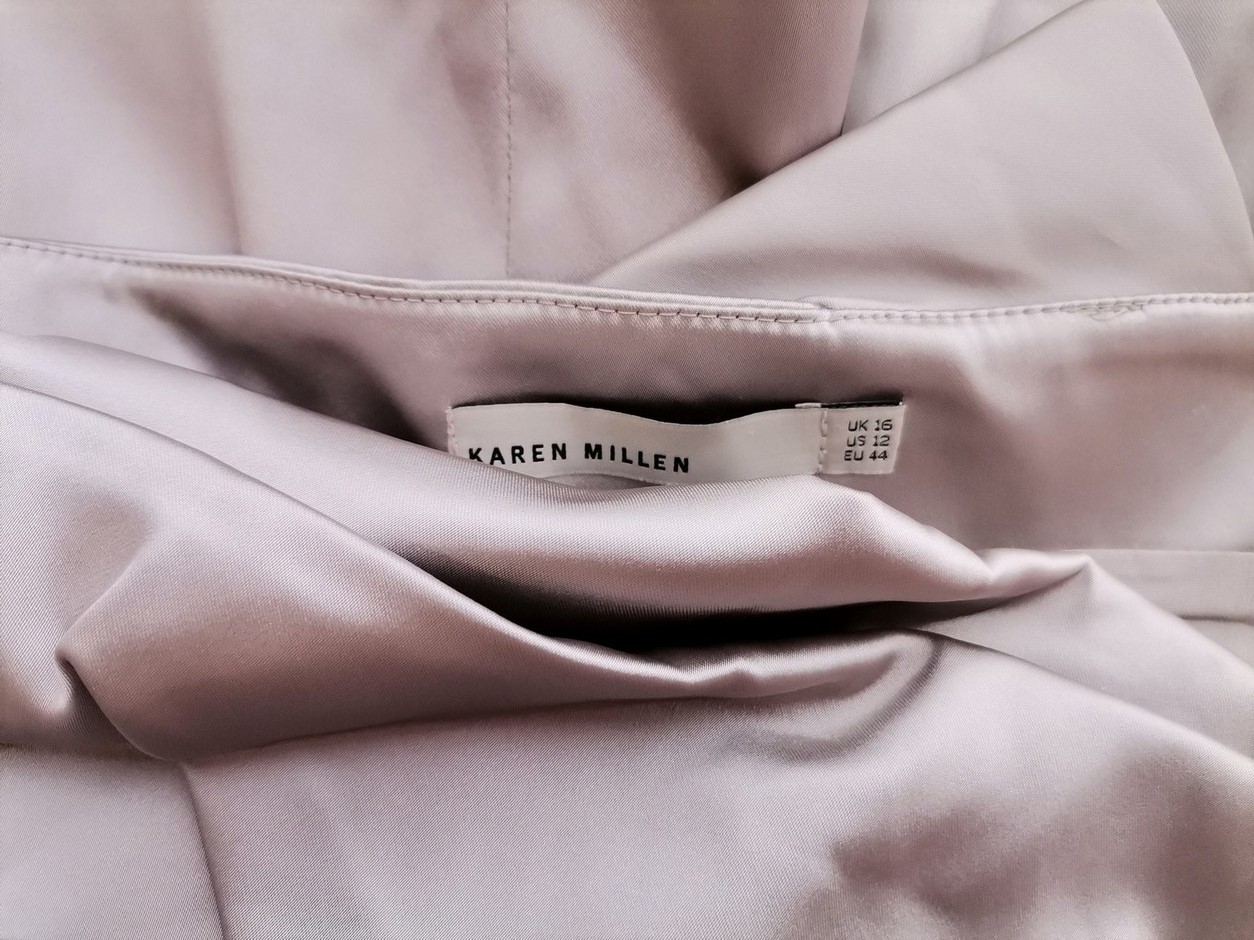 Karen MILLEN Rozmiar 16 (44) Kolor Szary Odkryte Ramiona Suknia Balowa Sukienka Wieczorowa Bezrękawnik Długa Karen MILLEN Rozmiar 16 (44) Kolor Szary Odkryte Ramiona Suknia Balowa Sukienka Wieczorowa Bezrękawnik Długa