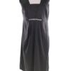 Vero moda Rozmiar 38 Kolor Czarny Kwadratowy dekolt Sukienka Sheath Bezrękawnik Midi