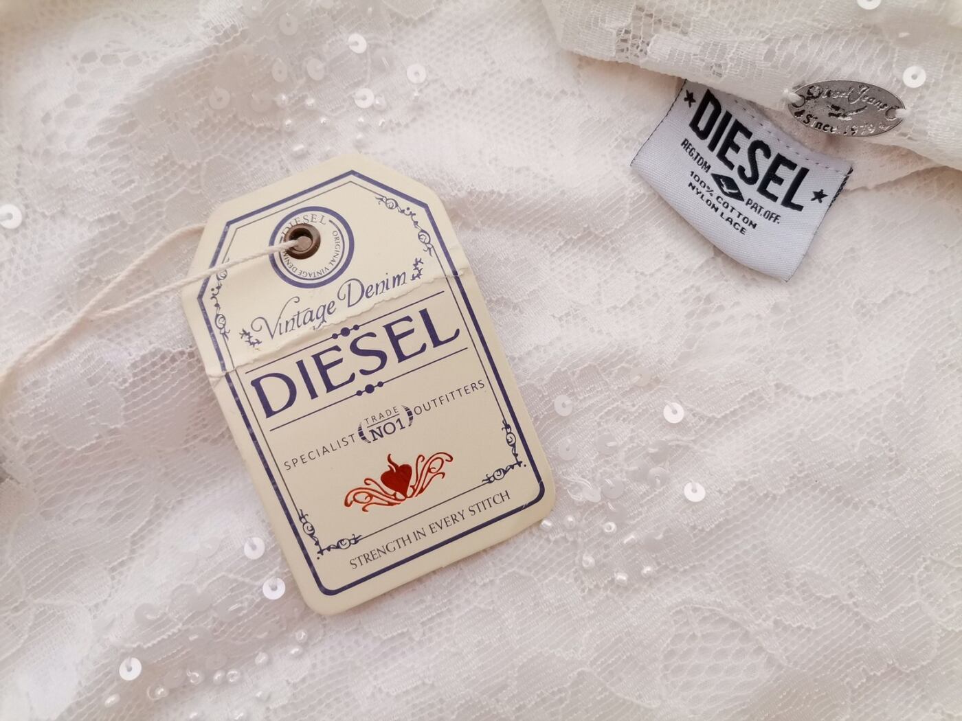 IMG_20210809_141814.jpg Diesel Rozmiar M Kolor Kremowy Dekolt U Bluzka Krótki rękaw Materiał Bawełna 100%
