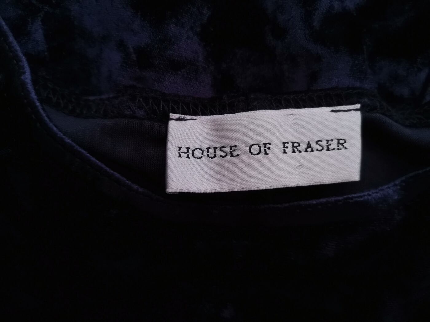House Of Fraser Rozmiar 10 (38) Kolor Granatowy Okrągły dekolt Sukienka Sweterkowa Krótki rękaw Długa House Of Fraser Rozmiar 10 (38) Kolor Granatowy Okrągły dekolt Sukienka Sweterkowa Krótki rękaw Długa