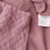 BY TI MO Rozmiar S Kolor Pudrowy Róż Okrągły dekolt Sukienka Sweterkowa Krótki rękaw Do Kolan Materiał Wiskoza