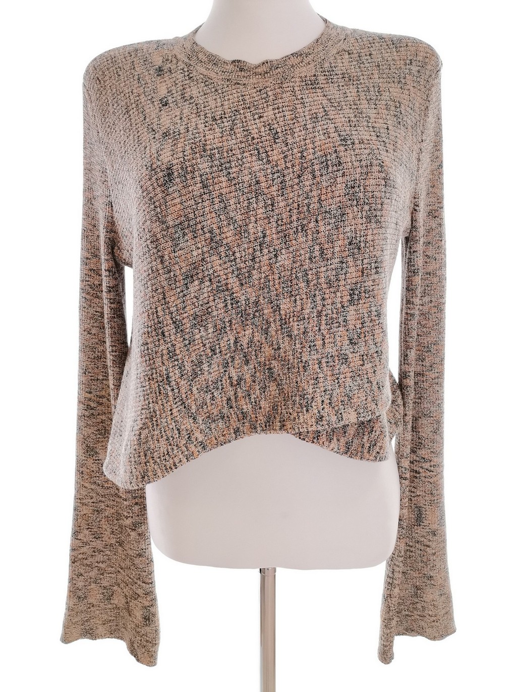 Carin Wester Rozmiar XS Kolor Beżowy Crew Neck Bluzka Długi rękaw Materiał Bawełna