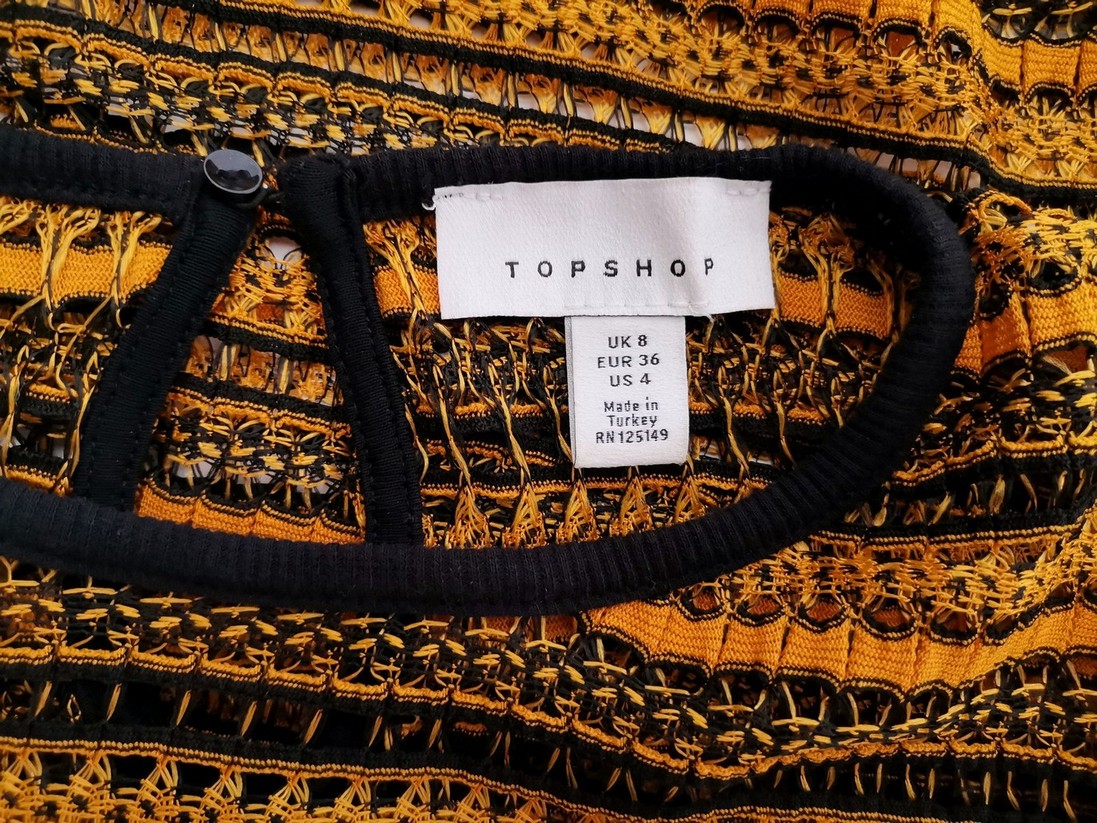 IMG_20210810_144153.jpg Topshop Rozmiar 8 (36) Kolor Żółty Crew Neck Sweter Długi rękaw