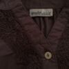 Pomp de lux Rozmiar 38/40 Kolor Brązowy Split Crew Neck Bluzka Popover Guziki Długi rękaw Materiał Bawełna 100%