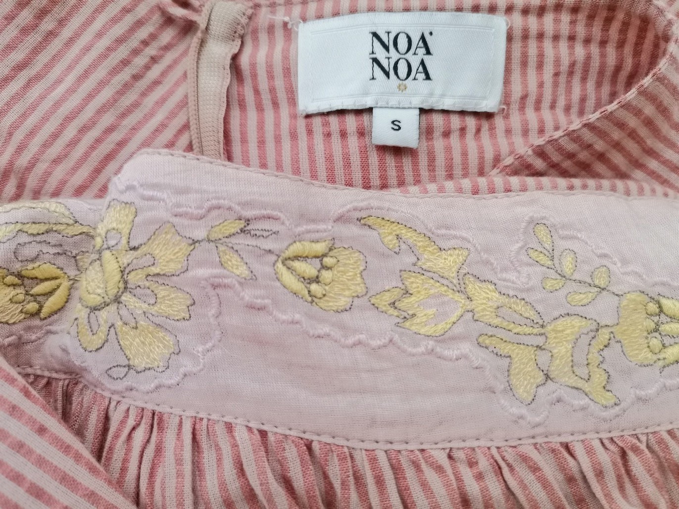 IMG_20210812_133511.jpg Noa noa Rozmiar S Kolor Różowy Pasy A-Line Spódnica Midi Materiał Bawełna 100%