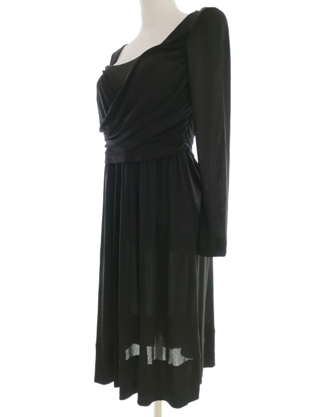 Betty Jackson Rozmiar 12 (38) Kolor Czarny Halter Sukienka Sheath Długi rękaw Do Kolan Betty Jackson Rozmiar 12 (38) Kolor Czarny Halter Sukienka Sheath Długi rękaw Do Kolan
