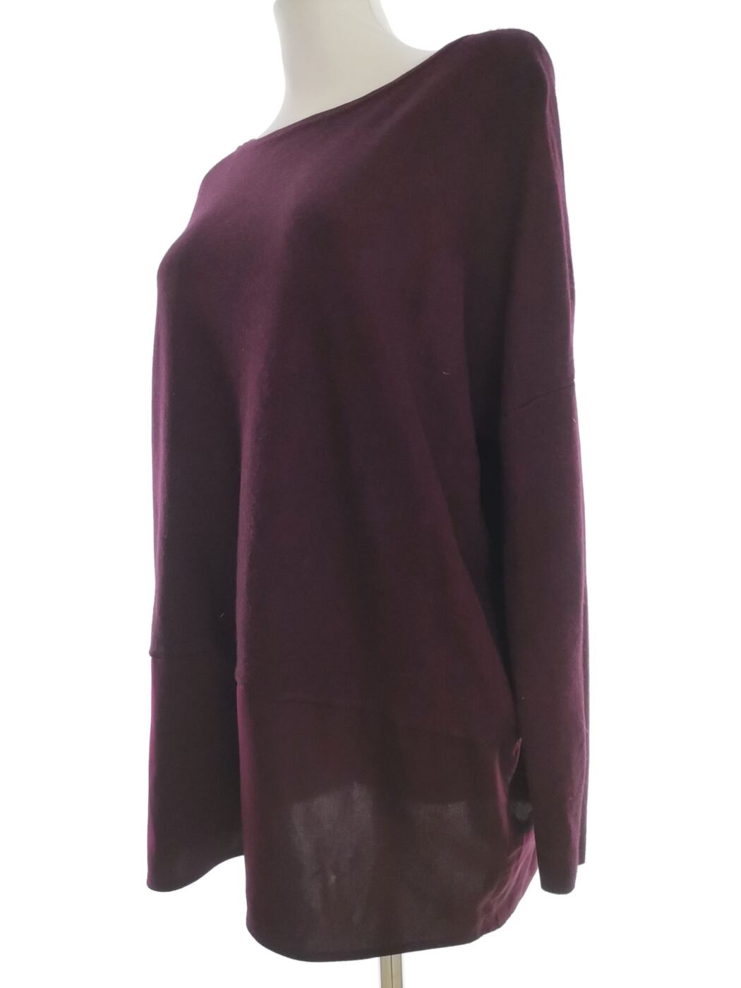 Phase eight Rozmiar XS Kolor Purpurowy W łódkę Tunika Bluzka Długi rękaw Materiał Wiskoza Phase eight Rozmiar XS Kolor Purpurowy W łódkę Tunika Bluzka Długi rękaw Materiał Wiskoza
