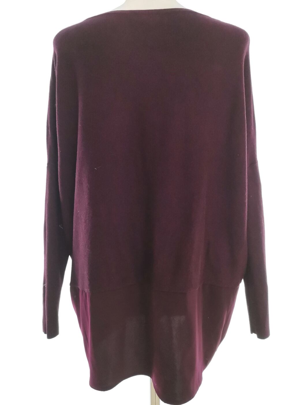 Phase eight Rozmiar XS Kolor Purpurowy W łódkę Tunika Bluzka Długi rękaw Materiał Wiskoza Phase eight Rozmiar XS Kolor Purpurowy W łódkę Tunika Bluzka Długi rękaw Materiał Wiskoza
