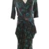 Helen McAlinden Rozmiar S Kolor Niebieski W serek Sukienka Sheath Rękaw 3/4 Midi