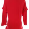 Savida Rozmiar M Kolor Czerwony Crew Neck Bluzka Rękaw 3/4 Materiał Wiskoza