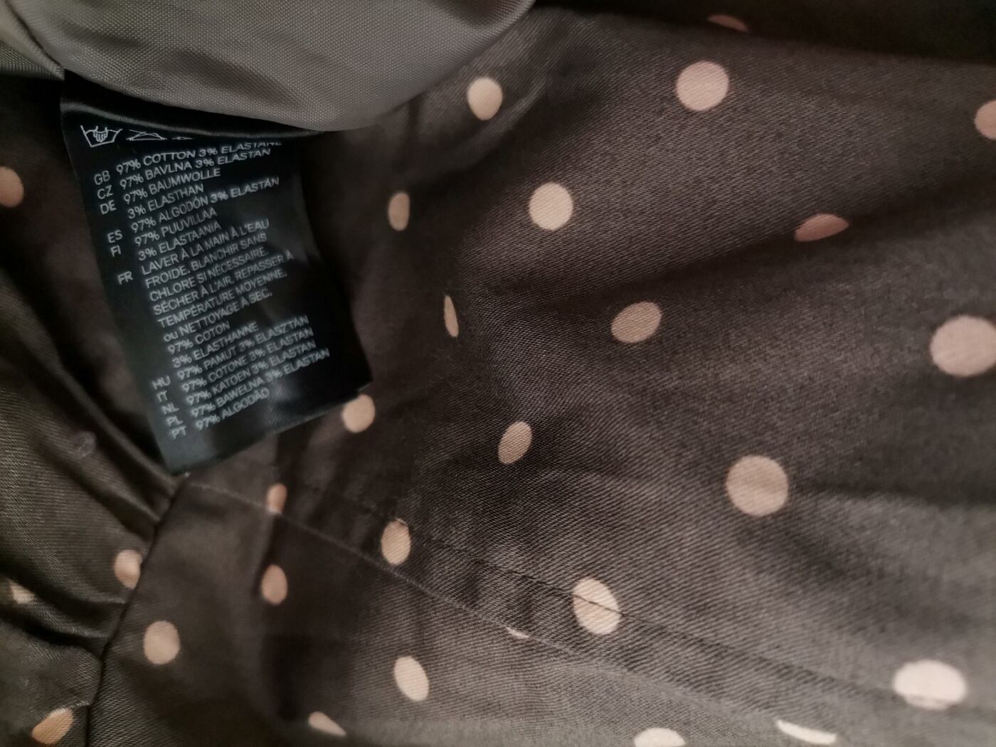 H&m Rozmiar 42 Kolor Brązowy Grochy Dekolt Serce Sukienka A-Line Bezrękawnik Do Kolan Materiał Bawełna H&m Rozmiar 42 Kolor Brązowy Grochy Dekolt Serce Sukienka A-Line Bezrękawnik Do Kolan Materiał Bawełna