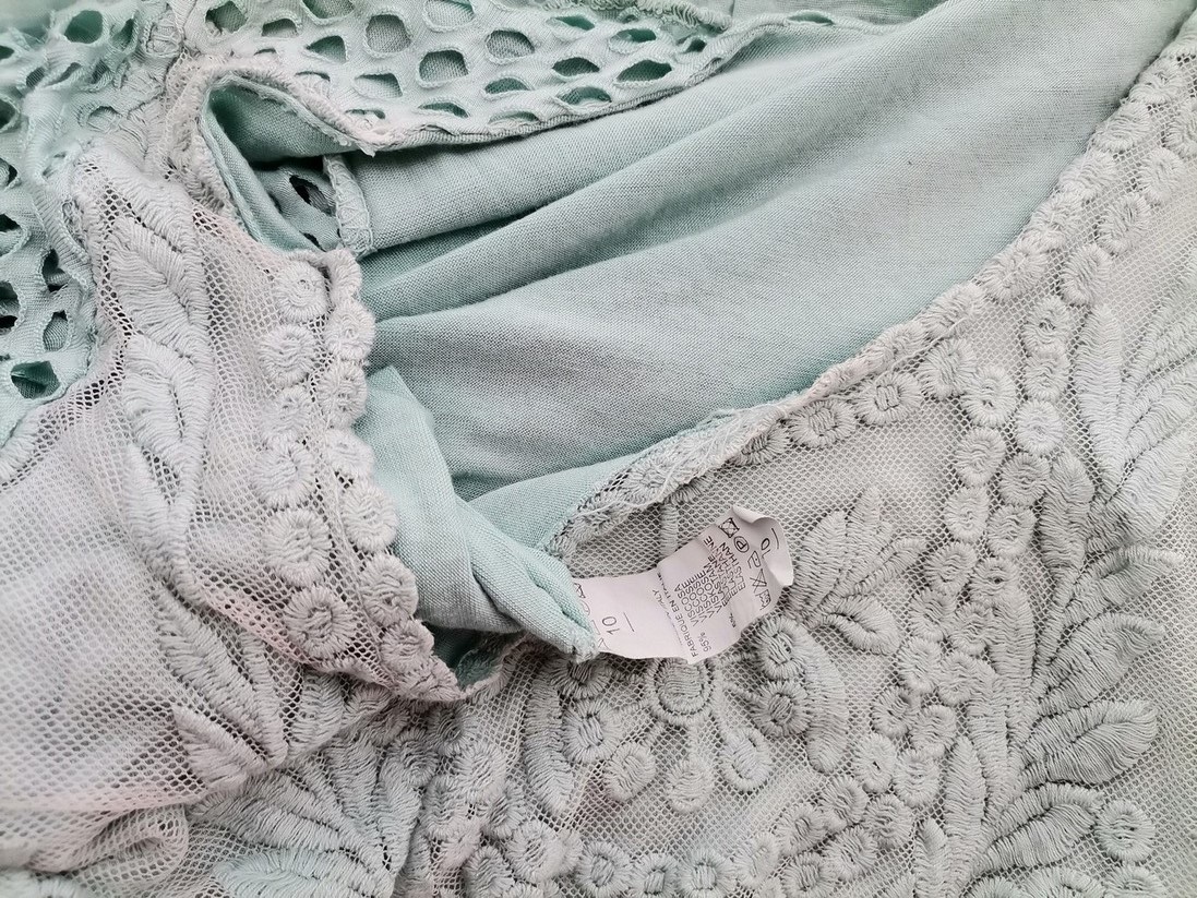 Vintage Kolor Miętowy Okrągły dekolt Sukienka Prostokątna Długi rękaw Do Kolan